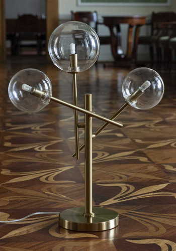 Kontrola Stolní lampa Max Light Lollipop T0035 mosazná 3x40W sklo