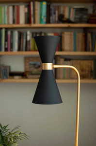 Stolní lampa Max Light Cornet T0039 černá zlatá 2x10W 2 Stolní lampa Max Light Cornet T0039 černá zlatá 2x10W small 2