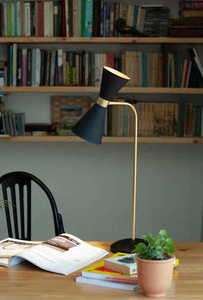 Stolní lampa Max Light Cornet T0039 černá zlatá 2x10W 3 Stolní lampa Max Light Cornet T0039 černá zlatá 2x10W small 3