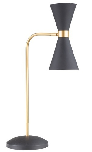 Kontrola Stolní lampa Max Light Cornet T0039 černá zlatá 2x10W