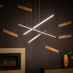 Závěsné svítidlo Max Light Trio P0311 LED 58W 3 světla černé 100 cm small 1