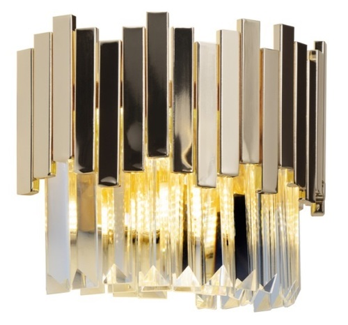 Kontrola Nástěnné svítidlo Max Light Trend W0251 zlaté 3xG9 křišťálové