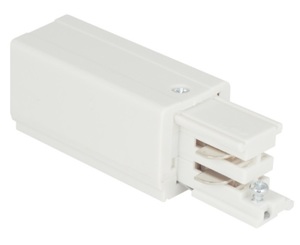Koncovka napájení levá pro kolejnicový systém Max Light MAX bílá MHT1-C/L-WH small 1