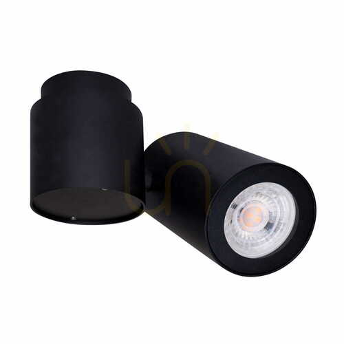 Kontrola Stropní bodové svítidlo Max Light BARRO C0035 černé, 1xGU10, 14x15 cm
