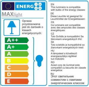 Závěsné svítidlo Max Light Dallas P0367 černé 14 cm E14 small 3