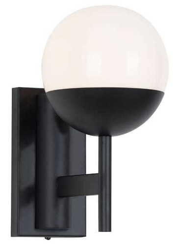 Kontrola Nástěnné světlo Max Light Dallas černé sklo kov E14 1x40W W0255