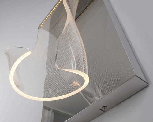 Kontrola Nástěnné světlo Max Light Silk W0256 LED chrom 25x40 cm