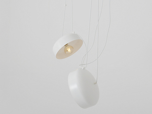 Závěsná lampa POPO FLAT L 2 - bílá small 3