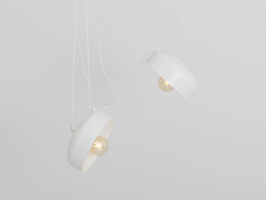 Závěsná lampa POPO FLAT L 2 - bílá small 0