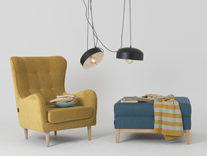 Závěsná lampa POPO FLAT L 2 - černá small 2