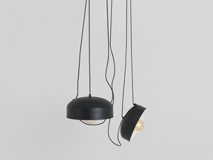 Závěsná lampa POPO FLAT L 2 - černá small 0