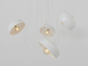 Závěsná lampa POPO FLAT L 4 - bílá small 3