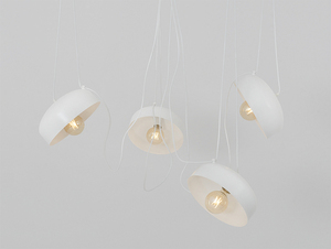 Závěsná lampa POPO FLAT L 4 - bílá small 0