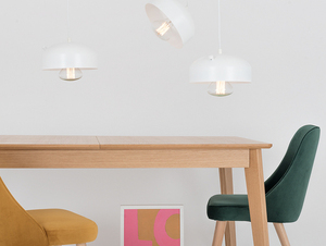 Závěsná lampa POPO FLAT 4 - bílá small 1