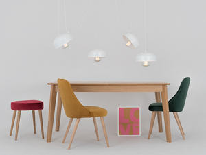Závěsná lampa POPO FLAT 4 - bílá small 2