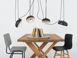 Závěsná lampa POPO FLAT 4 - černá small 1
