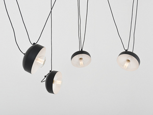 Závěsná lampa POPO FLAT 4 - černá small 3