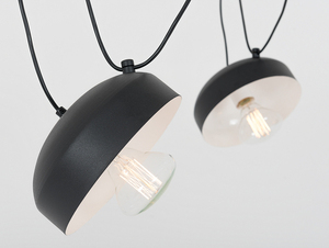 Závěsná lampa POPO FLAT 4 - černá small 4