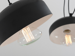 Závěsná lampa POPO FLAT 6 - černá small 4