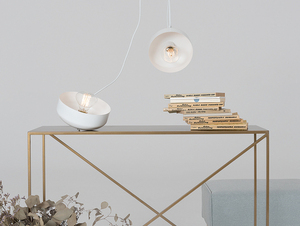 Závěsná lampa POPO FLAT 2 - bílá small 1