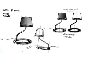 Stolní lampa SHADE TABLE - bílý, černý odstín small 5