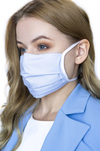 Sky - Hygienická maska, opakovaně použitelná, 5 bavlna, modrá small 4