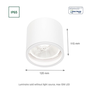 Chloe Ar111 Gu10 Ip65 kulaté bílé pevné small 7