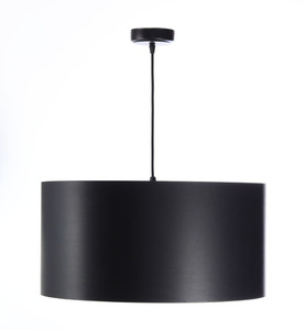 Černá stříbrná závěsná lampa LEXIE E27 60W latex, satén small 2