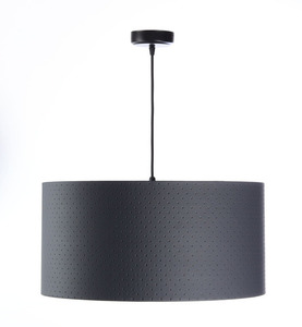 Přívěsek lampa E27 60W válec grafit stříbrný small 2
