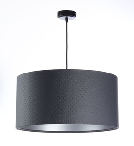 Přívěsek lampa E27 60W válec grafit stříbrný small 0
