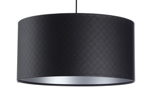 Lampa Kůže prošívaná diamanty E27 60W černá stříbrná small 7