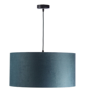Kožená závěsná lampa, sametová tkanina, stříbro E27 60W small 2