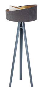 Lampa na stativu Velur 60W E27, šedá / bílá / zlatá small 6
