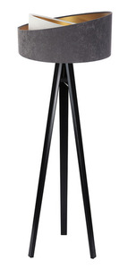 Lampa na stativu Velur 60W E27, šedá / bílá / zlatá small 9
