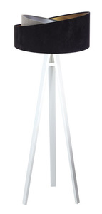 Stojací lampa černá Crown 60W E27 velur, šedá / zlatá / stříbrná 10 Stojací lampa černá Crown 60W E27 velur, šedá / zlatá / stříbrná small 10