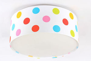 Dětská lampa - Luminance E27 60W LED barevné tečky stropní lampa small 0