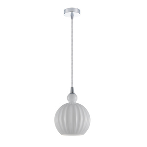 Závěsné svítidlo Italux Biron chrom sklo E27 120 cm PND-8744-1S-OP small 1