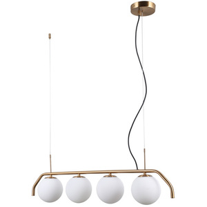 Závěsná lampa Italux Carimi 4xG9 bílá mosaz PND-3300-4-HBR small 0