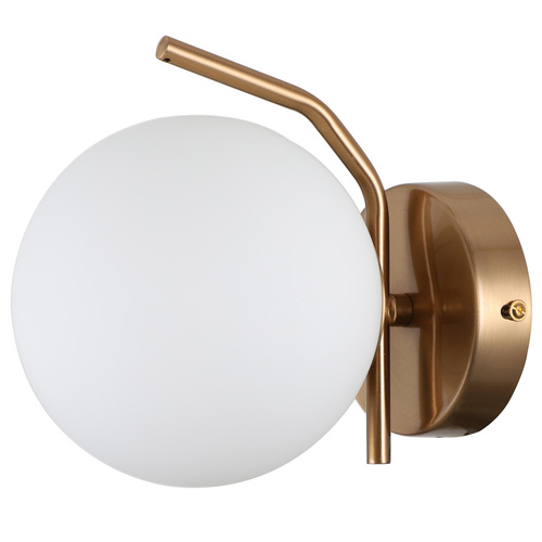 Kontrola Italux Carimi nástěnné světlo mosazné bílé LED G9 WL-3300-1-HBR