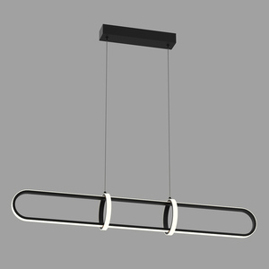 Závěsné LED svítidlo Italux Cerrila černé matné PND-29772750-1A-BK small 1