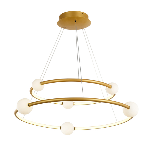 Kontrola Závěsné LED svítidlo Italux Lausanne 86W 3000K bronzové PND-20112035-2A-GD