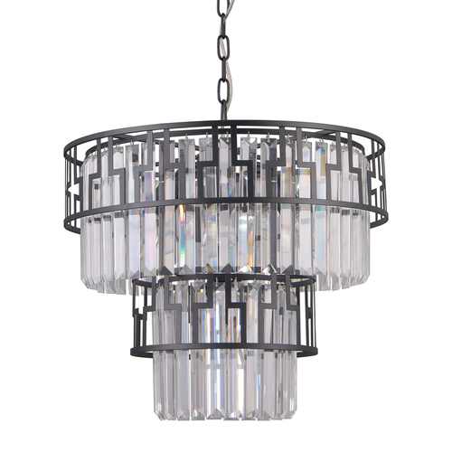 Kontrola Závěsné světlo Italux Filip černé E14 7x40W PND-43493-7A