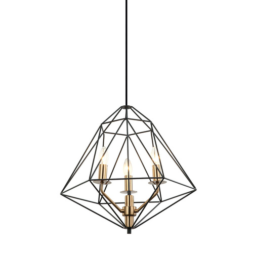 Kontrola Závěsná lampa Italux Maresmo černá E14 3x40W PEN-6369-3-BKBR