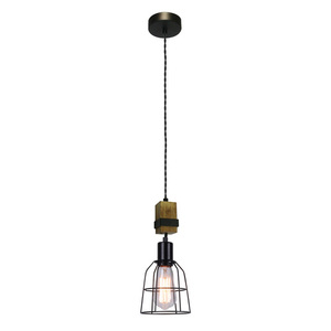 Závěsná lampa Italux Ponte černá E27 PND-4290-1-L small 1