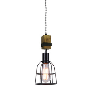Závěsná lampa Italux Ponte černá E27 PND-4290-1-L small 0