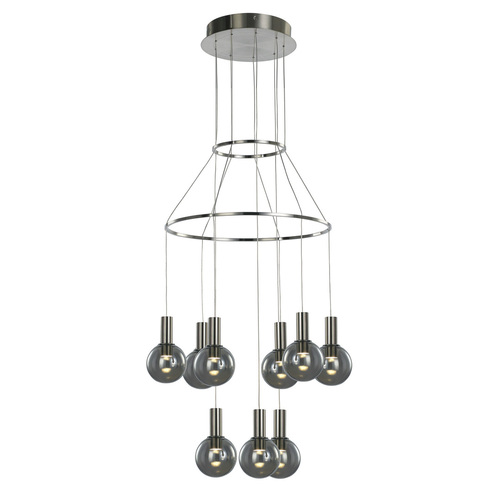 Kontrola Závěsné LED svítidlo Italux Aria stříbrné 27W 3000K 40 cm MD17012002-9A