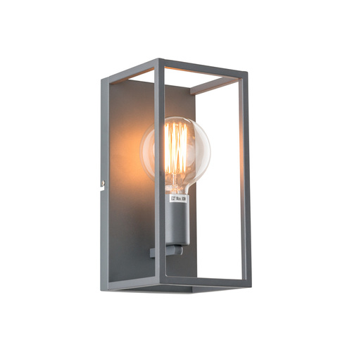 Kontrola Nástěnné světlo Italux Sigalo šedé E27 28 cm MB-BR4366-W1 GR