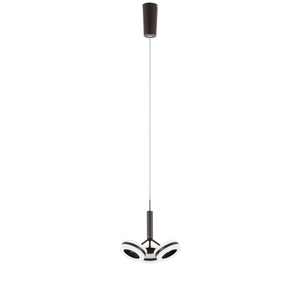 Závěsné LED svítidlo Italux Metis hnědé 14,4W 3000K AD16002-3A COFFEE small 2