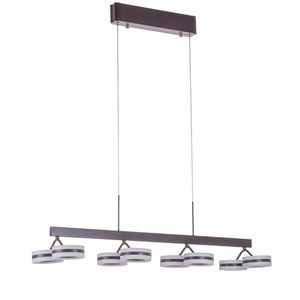 Závěsné LED světlo Italux Metis hnědé 38,4W 3000K AD16002-8A COFFEE small 2