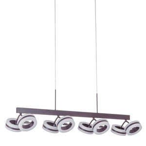 Závěsné LED světlo Italux Metis hnědé 38,4W 3000K AD16002-8A COFFEE small 0